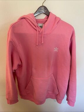 adidas Pink Trefoil Pullover Hoodie